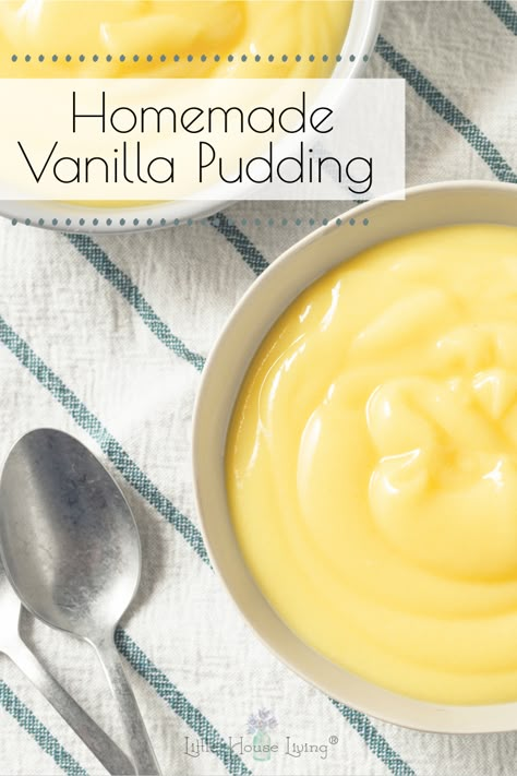 Home Made Pudding, Vanilla Pudding Recipe, Pudding Recipes Homemade, Vanilla Pudding Recipes, Homemade Vanilla Pudding, Mousse Dolce, Easy Pudding Recipes, Pudding Custard, Homemade Pudding