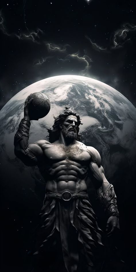 Zeus Art Greek Mythology, Greek Gods Wallpaper Aesthetic, Glow Wallpaper, Zeus God, Atlas Tattoo, Mystic Forest, Medieval Artwork, Aesthetic Motivation, Mythology Tattoos