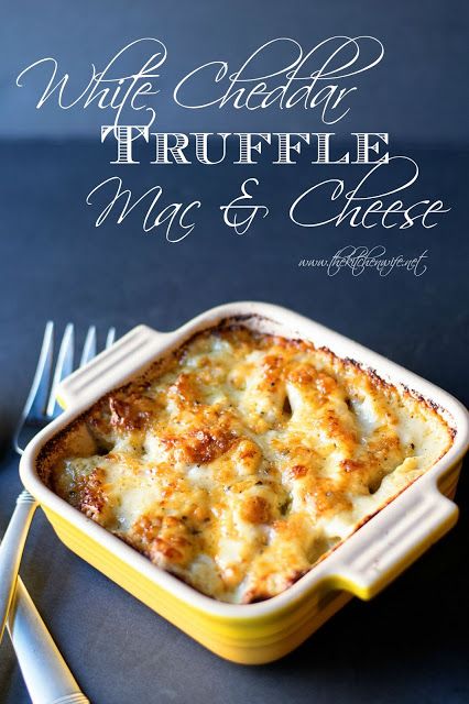 A recipe for White Cheddar Truffle Mac and Cheese that will change the way you will look at your favorite comfort food! www.thekitchenwife.net Truffle Mac And Cheese Recipe, Truffle Oil Recipes, Gourmet Comfort Food, Truffle Mac And Cheese, Cheddar Mac And Cheese, Thanksgiving 2022, Rachel Ray, Iron Chef, Mac And Cheese Recipe