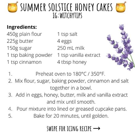 Summer Solstice Honey Cakes, Litha Baking, Summer Solstice Baking, Summer Solstice Cake, Honey Cakes Litha, Litha Recipes Summer Solstice, Summer Solstice Bread, Summer Solstice Blessings, Litha Recipe