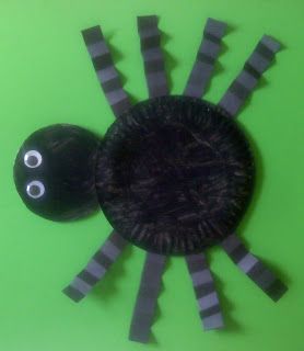 Crafts For Preschoolers: paper plate spider. Or could just use black construction paper to avoid the paint mess Paper Plate Spider, Fall Crafts For Preschoolers, Preschoolers Crafts, Preschool Crafts Fall, Scarecrow Crafts, Crafts For Preschoolers, Spider Crafts, October Crafts, Halloween Preschool