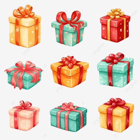 christmas presents collection illustration of cartoon gifts isolated on white gift illustration gi Christmas Presents Illustration, Christmas Gift Clip Art, Present Cartoon, Art Christmas Presents, Christmas Gift Vector, Gift Illustration, Collection Illustration, Rainy Day Crafts, Wax Molds