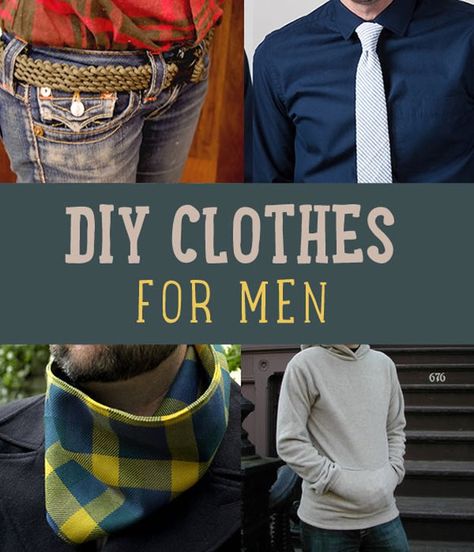 DIY Clothes for Men | diyprojects.com/diy-clothes-for-men/ Stylish Clothes For Men, Sewing For Men, Mens Sewing, Sewing Men, Mens Sewing Patterns, Diy Projects For Men, Diy Clothes Videos, Hobbies For Men, Diy For Men