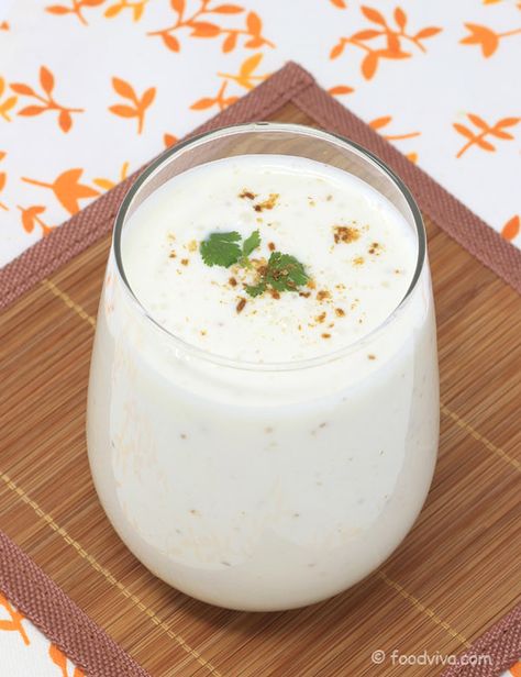 Salted Lassi Recipe Strawberry Lassi, Lassi Recipe, Lassi Recipes, North Indian Recipes, Mango Lassi, Summer Drink Recipes, Chaat Masala, Persian Style, Fresh Mint Leaves