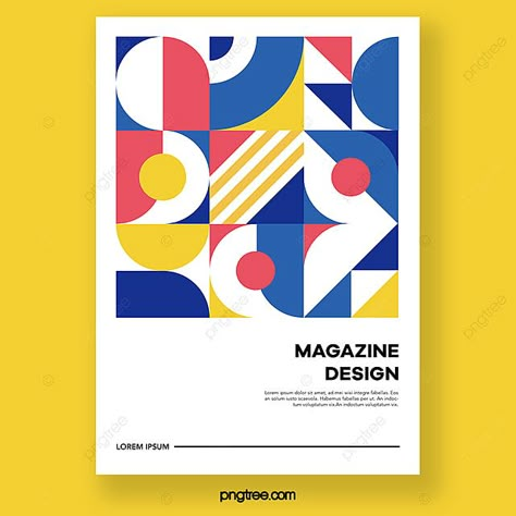 Creative Geometric Color Block Book Cover Design Book Cover Design Aesthetic, Cover Design Aesthetic, Geometric Poster Design, Annual Report Template, Geometric Graphic Design, Book Cover Design Template, Master Thesis, Buch Design, Geometric Poster