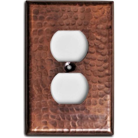 Monarch Abode 1-Gang Oil Rubbed Bronze Duplex Standard Wall Plate in the Wall Plates department at Lowes.com Duplex Wall, Decorative Switch Plate, Electrical Outlet Covers, Outlet Plates, Copper Wall, Old Wall, Outlet Cover, Wall Plates, Switch Plate Covers