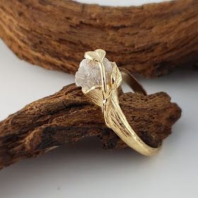 Twig Engagement Ring, Raw Diamond Engagement Rings, Cute Engagement Rings, Future Engagement Rings, Dream Engagement Rings, Diamond Engagement Ring Set, Beautiful Engagement Rings, Wedding Ring Set, Uncut Diamond