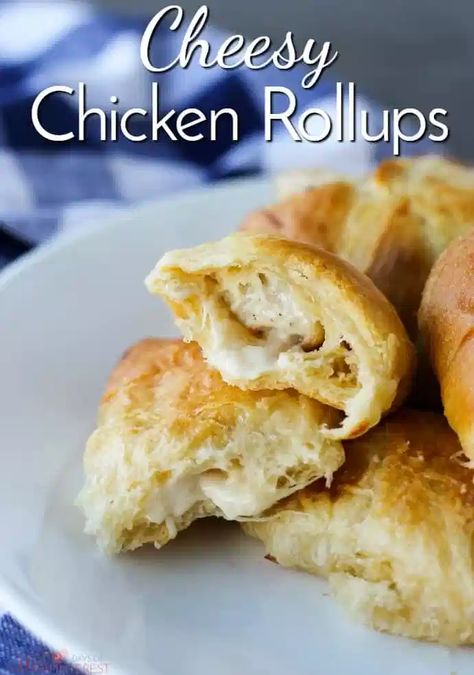 This quick and easy recipe for Cheesy Chicken Rollups will make life a little easier and a whole lot tastier! appetizer | easy recipe | kids Chicken Rollups, Chicken Appetizer, Tile Floor Cleaner, Popcorn Recipes Caramel, Chicken Roll, Kids In The Kitchen, Easy Sandwich Recipes, Chicken Appetizers, Simple Sandwiches