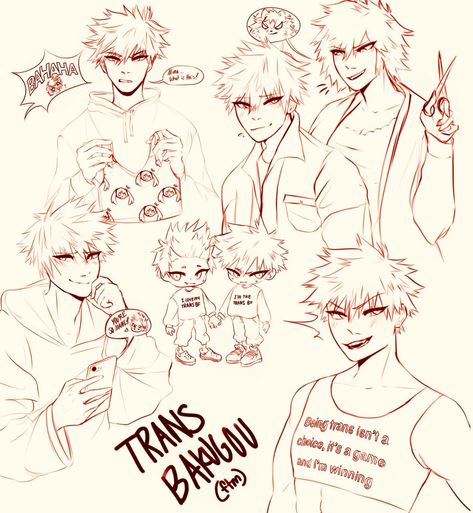 Trans Bakugou Katsuki, Trans Kirishima, Trans Mha, Trans Bakugou, Trans Day Of Visibility, Trans Art, Urban Ninja, Hero Time, Mha Stuff