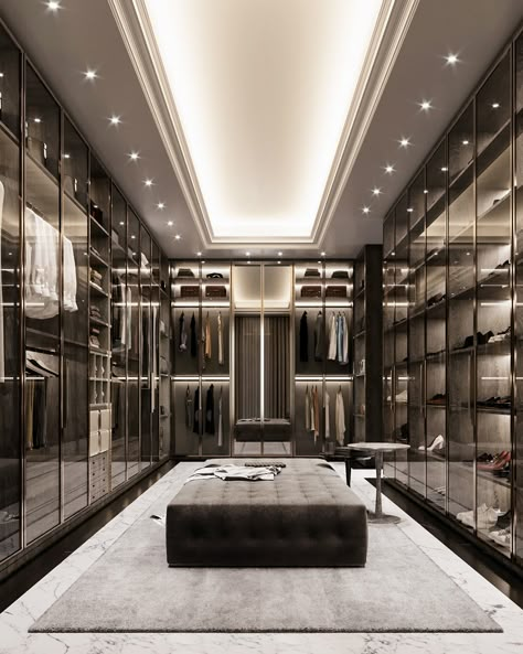 Master Bedroom Design, Saudi Arabia :: Behance Modern Closet Designs, Luxury Closets, Closets Design, Dream Closet Design, Luxury Closets Design, Luxury House Interior Design, Bedroom Closet Design, Mansion Interior, Dressing Rooms