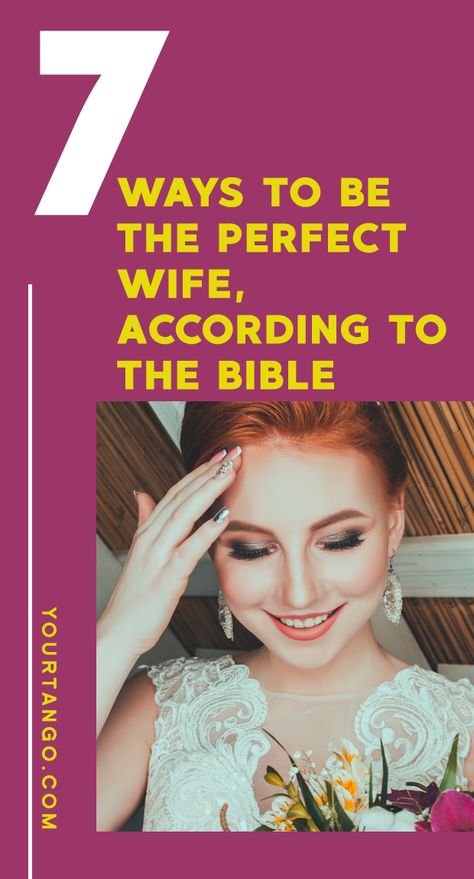 How To Be A Good Wife, According To The Bible Scripture | YourTango #marriage #marriageadvice #goodwife #religion #biblescripture How To Be The Perfect Wife, Marriage In The Bible, Ways To Show Love To Your Wife, How To Be A Good Wife, How To Be A Wife Bible, The Power Of A Praying Wife, What God Says About Marriage, Wife Duties, Love For Husband