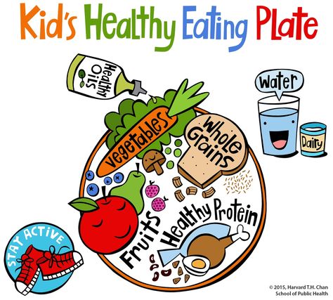 Kid’s Healthy Eating Plate | The Nutrition Source | Harvard T.H. Chan School of Public Health Healthy Eating Plate, Healthy Plate, Kids Healthy, Healthy Oils, Childrens Health, Nutrition Education, Healthy Protein, Healthy Meals For Kids, Proper Nutrition