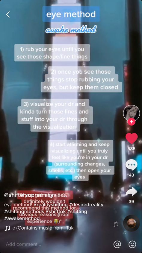 Awake Methods For Shifting, Awake Shifting Methods, Methods For Shifting, Shifting Tiktok, Witch Guide, Shifting Methods, Shifting Tips, Shifting Realities, Scripting Ideas