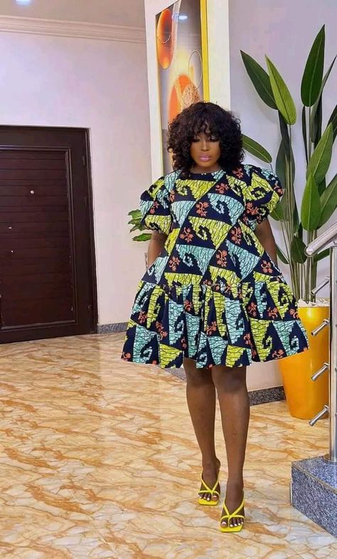 Short Ankara Free Gown Styles, Short Maternity Gown Style, Lose Dress Outfits Ankara, Ankara Free Gown Styles For Women Short, Matanity Short Gown Ankara, 2 Yards Ankara Dress Styles For Church, Free Ankara Short Gown Styles, Pregnancy Ankara Styles, Ankara Short Free Gown Styles