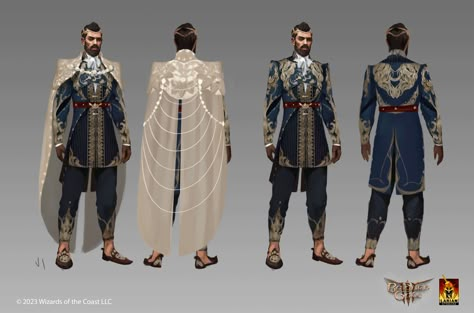 Modern Fantasy Outfit Male, Royalty Outfits Men, Modern Royalty Outfit, Fantasy Fashion Male, Kings Outfit, Bg3 Characters, Royalty Clothes, Characters Outfits, Armor Dress