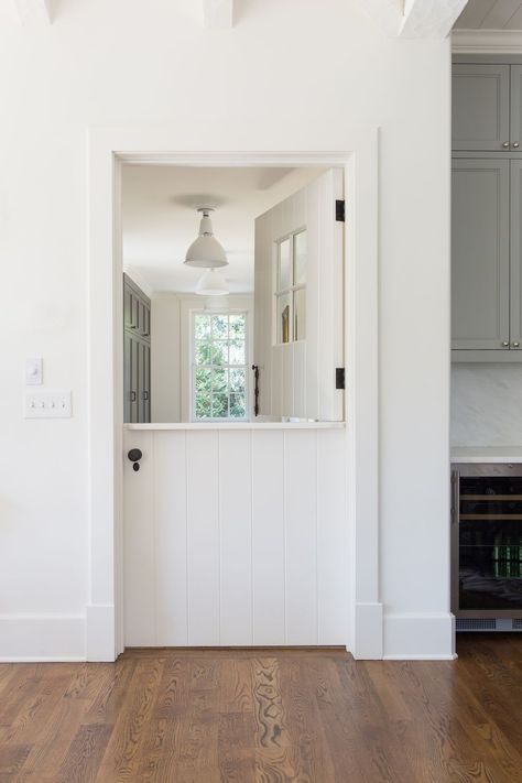 image Dutch Bedroom, Split Door, Dutch Colonial Homes, Farmhouse Style Lighting, Half Doors, White Shiplap, Dutch Door, Bedroom Door, Farmhouse Lighting