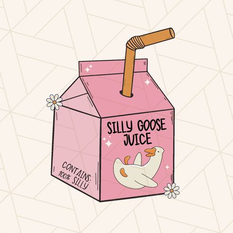 Silly Goose Drawing, Juice Png, Silly Goose University, Goose Design, Inspirational Quotes Background, Window Drawing, Ipad Background, Png Aesthetic, Silly Goose