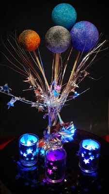 Stars Centerpieces, Space Party Theme, Hoco 2024, Star Centerpieces, Galaxy Party, Galaxy Wedding, Prom Themes, Space Theme Party, Outer Space Party