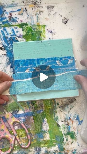 Tiffany Taylor Johnson on Instagram: "Torn paper edges create amazing texture 🤩🌊🌊🌊especially for water and waves…   💯 Day 35 of #100daysartplay (my 100 day project) layered torn painted papers created on day 26 to create a whimsical ocean feel  🤷🏻‍♀️🤪Yes, day 35 was actually Saturday, and I’m just now posting- because yep, I’m doing this challenge with you real time and sometimes life stuff doesn’t coordinate with my plans to post 😂. Just being real 😉 and hopefully encouraging you to just do the things even when not exactly as planned- you’ll be glad you did 😊💕  #100daysartplay #100daysofartplay #the100dayproject #100dayproject #artplay #creativehabit #creativepractice #creativeprocess #dailycreativehabit #mixedmedia #mixedmediaart #mixedmediaartist #abstractart #contemporaryar Torn Paper Art, Torn Paper Collage, Textured Paper Art, Taylor Johnson, Collage Ideas, Torn Paper, Paper Artwork, Just Now, Fall Pictures