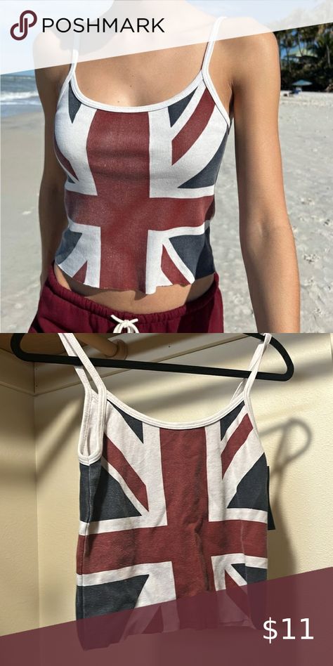 Brandy Melville Union Jack Flag Tank - NWT Jack Flag, Union Jack Flag, Brandy Melville Tops, Union Jack, Brandy Melville, Brandy, To Sell, Flag, Things To Sell