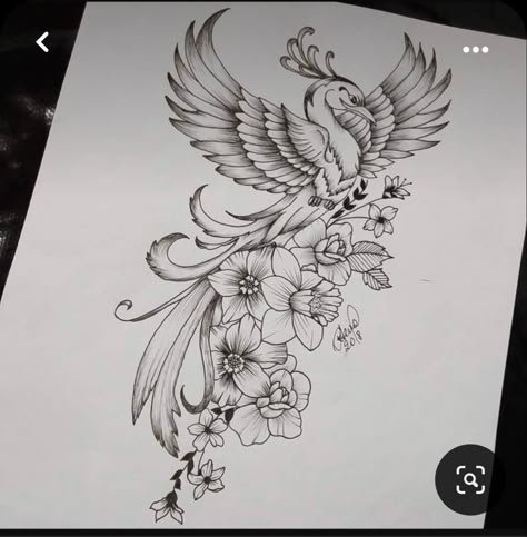 Phoenix Tattoo Sleeve, Phoenix Tattoo Feminine, Arm Sleeve Tattoos For Women, Phoenix Tattoo Design, Hip Tattoos Women, Tattoos For Black Skin, Dope Tattoos For Women, Phoenix Tattoo, Feather Tattoos