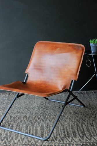 Leather Folding Chair from Rockett St George Revamp Furniture, Wood Folding Chair, Star Furniture, Quirky Home, Rockett St George, Oversized Chair, Foldable Chairs, Furniture Rehab, Folding Furniture