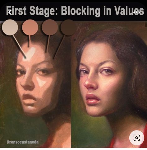 Oil Color Portrait Paintings, Human Painting Acrylic, Tone In Art, Oil Painting In Procreate, Digital Oil Painting Tutorial, Painting Skin Tutorial, Painting Skin Tones Acrylics, How To Paint Skin Acrylics, Oil Paint Tutorial