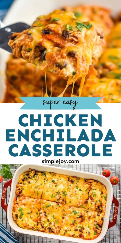 Chicken Enchilada Rice Casserole, Easy Chicken Enchilada Casserole, Easy Chicken Enchilada Recipe, Chicken Enchilada Casserole Recipe, Recipes With Enchilada Sauce, Enchilada Casserole Recipes, Tortilla Wrap, Chicken Enchiladas Easy, Chicken Enchilada Casserole