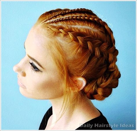 15 Cool & Traditional Viking Hairstyles Women #3 Fantasy Hairstyles, Viking Hairstyles, Viking Braids, Dutch Braids, Viking Hair, Oc Inspo, Female Hair, Visual Board, Hairstyles Women