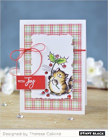 VIDEO: Gimme 5 with Therese Calvird | The Penny Black Blog Black Christmas Cards, Reading Video, Black Cards, Penny Black Cards, Penny Black Stamps, Simple Christmas Cards, Card Making Crafts, Cat Cards, Christmas Card Design