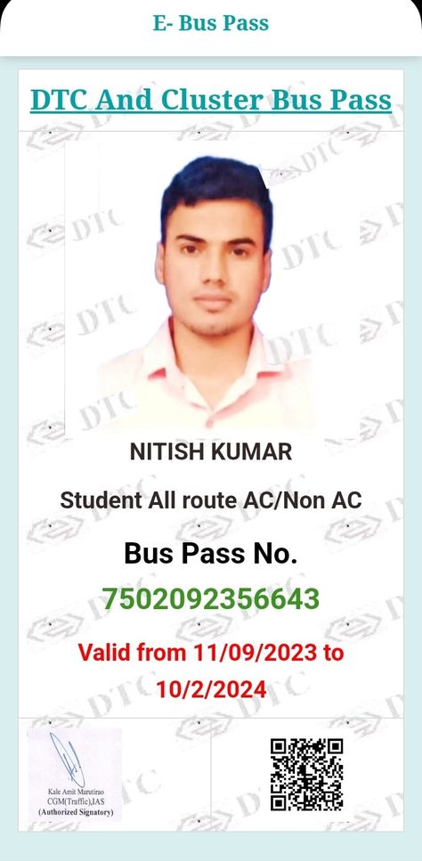 Dtc Bus, Bus Pass, Quick Saves