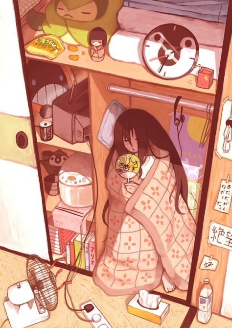 Hikikomori Room, Hikikomori Anime, Bedroom Drawings, Bedroom Drawing, Anime Room, Manga Artist, Medium Art, Character Design Inspiration, Aesthetic Art