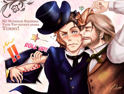 Jean Valjean x Inspector Javert Valjean X Javert, Les Miserables Jean Valjean, Javert Fanart, Jean Valjean, Hamilton Fanart, Les Miserables, Lgbtq Pride, Gift Exchange, Squirrels