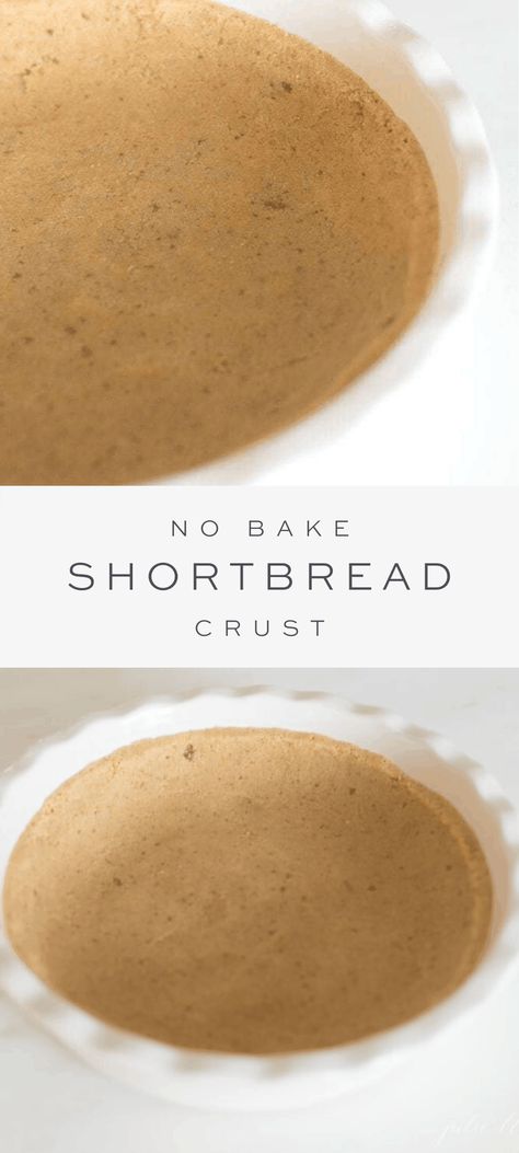 Shortbread Cookie Pie Crust Recipe, Shortbread Pie Crust Recipe, Crust For Cheesecake, Cookie Pie Crust Recipe, Shortbread Pie, Cheesecake Crust Recipe, Cheesecake Pies, Easy Shortbread Crust, Shortbread Pie Crust