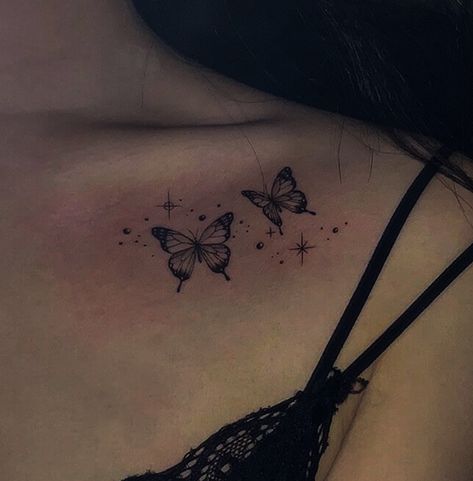 Inner Thigh Tattoos, Cute Thigh Tattoos, Pisces Tattoo, Butterfly Tattoo On Shoulder, Small Butterfly Tattoo, Bone Tattoos, Tattoo Quotes For Women, More Tattoo, Cloud Tattoo