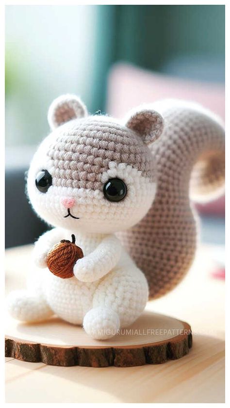 Crochet Fawn Pattern Free, Crochet Squirrel Pattern Free Amigurumi, Crochet Skunk Pattern Free, Squirrel Crochet Pattern Free, Crochet Squirrel Pattern Free, Crochet Chipmunk, Crochet Bunny Pattern Free, Crochet Owl Pattern Free, Dog Crochet Patterns Free