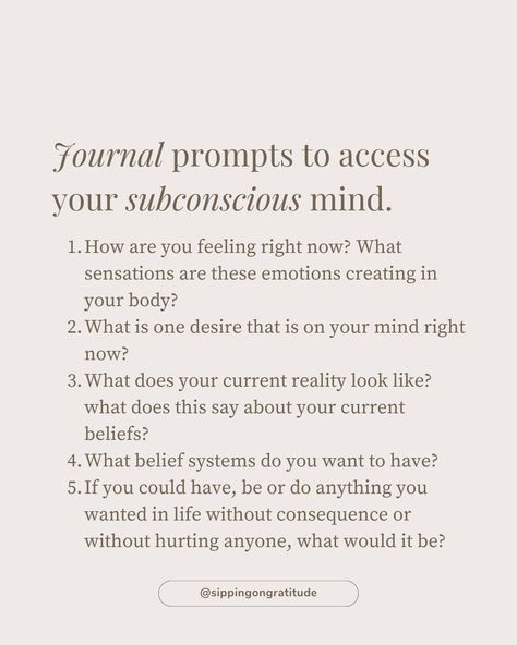 Mindfulness Journal Prompts, Journal Inspiration Writing, Self Confidence Tips, Journal Writing Prompts, Mindfulness Journal, Confidence Tips, Bullet Journals, Subconscious Mind, Journal Writing