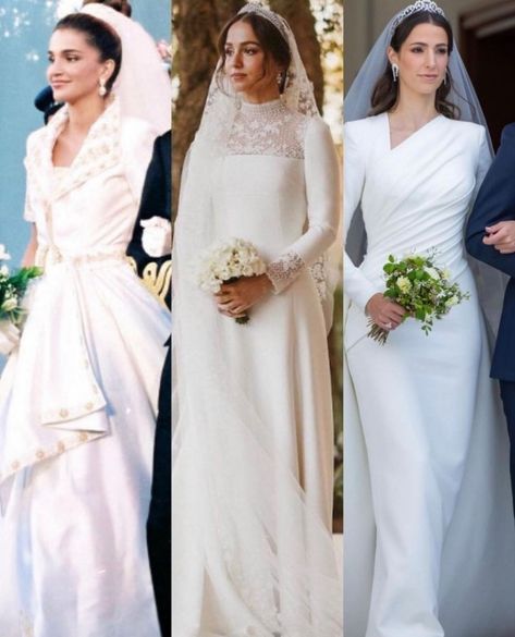 Princess Iman, Kate Middleton Style Outfits, Princesa Real, Hijab Wedding Dresses, Elegant Bridal Gown, Royal Wedding Dress, Vintage Wedding Photos, Pretty Wedding Dresses, Royal Brides