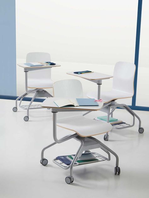 School Chair Design, Rolling Desk, Office Screens, Student Chair, School Chair, Classroom Desk, Rolling Chair, Modern Classroom, Study Chair