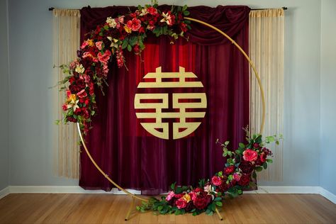 Chinese Fan Decor, Wedding Tea Ceremony Decor, Outdoor Tea Ceremony, Vietnamese Tea Ceremony Decor, Chinese Wedding Tea Ceremony Backdrop, Chinese Tea Ceremony Backdrop, Tinghun Backdrop, Vietnamese Tea Ceremony Decorations, Chinese Tea Ceremony Decoration