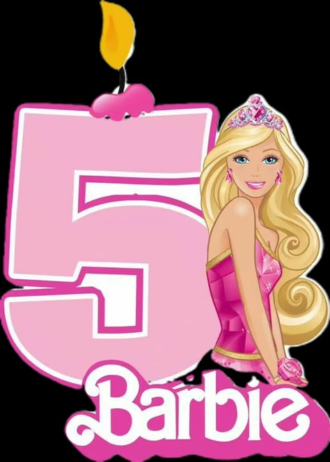 Barbie Cake Topper Printable, Barbie Doll Cake Topper Printable, Happy Birthday Barbie Cake Topper Printable, Happy Birthday Barbie Image, Barbie 3d Cake Topper, Barbie Pasta, Ariel Bebe, Barbie Images, Sarah Kay