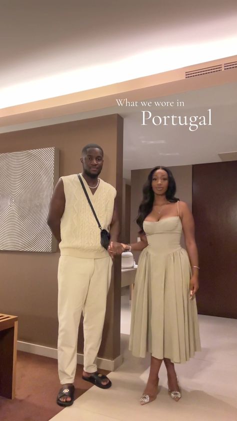 Take me anywhere with you🫶🏾 #holidaytiktok#portugal#algarve#baecation#blackcouple#fyp Vacation Outfits For Couples, Couples Holiday Outfits, Easter Couple Outfits, Black Couple Dinner Date Outfit, Baecation Black Couples Outfits, All Black Couple Outfit, Couple Date Night Outfits Classy, Baecation Outfits Couples, Couple Dinner Date Outfit