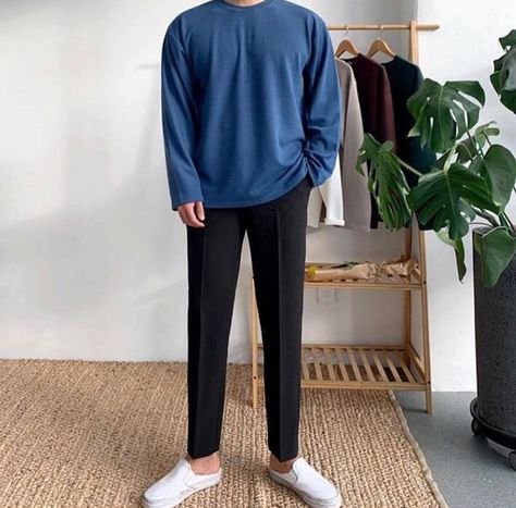 Manly Fashion, Minimalist Fashion Men, Korean Casual Outfits, Mens Trendy Outfits, Fashion Business Casual, Korean Casual, Fashion Casual Outfits, Men Fashion Casual, Men Fashion Casual Outfits