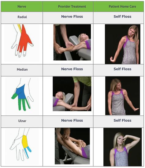 3 Simple Nerve Flossing Exercises to Help Resolve Arm Pain — ChiroUp Nerve Glides, Nerve Flossing, Hand Therapy Exercises, Sports Physical Therapy, Physical Therapy Student, Ulnar Nerve, Physical Therapy Assistant, Nerve Health, Pinched Nerve