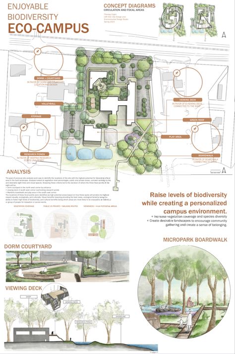 Landscape Architecture Poster Layout, Master Plan Board Presentation, Landscape Poster Design Layout, Landscape Architecture Program Diagram, Infographic Landscape Layout, Layout Design Architecture Landscape, Landscape Architecture Board Layout, Layout Landscape Architecture, Planting Plan Landscape Architecture