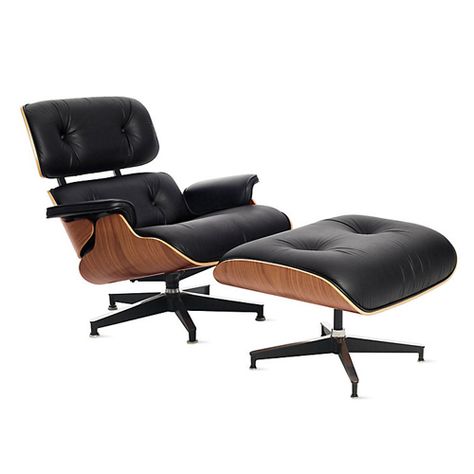 Herman Miller Lounge Chair, Mid Century Swivel Chair, Eames Lounge Chair Replica, Eames Style Lounge Chair, Alternative Furniture, Charles Ray Eames, Classic Furniture Design, Mid Century Lounge, Lounge Chair And Ottoman