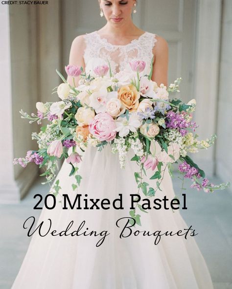 Bohemian Wedding Colors, Rustic Garden Wedding, Pastel Bouquet, Prettiest Bouquet, Spring Wedding Inspiration, Pastel Wedding, Bridal Flowers, Beautiful Bouquet, Bohemian Wedding