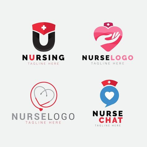 Free vector flat nurse logo template col... | Free Vector #Freepik #freevector #nurse-logo #business-logo #company-logo #flat-logo Nursing Logo, Nurse Logo, Nurse Training, Logo Company, Logo Design Inspiration Branding, Flat Logo, Logo Idea, Service Logo, Logo Business