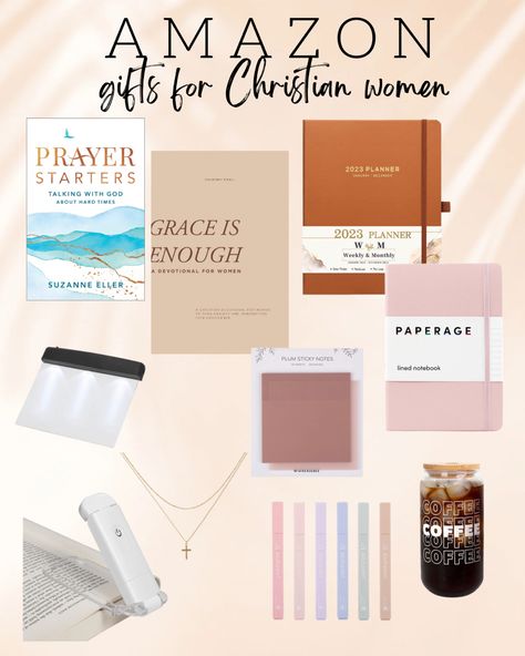 Christian Amazon Must Haves, Christian Giveaway Ideas, Baptism Gift Ideas Teen Girl, Christian Christmas Presents, Bible Gifts For Women, Christian Birthday Gifts For Women, Bible Study Gift Basket, Christan Gifts, Christian Amazon Finds