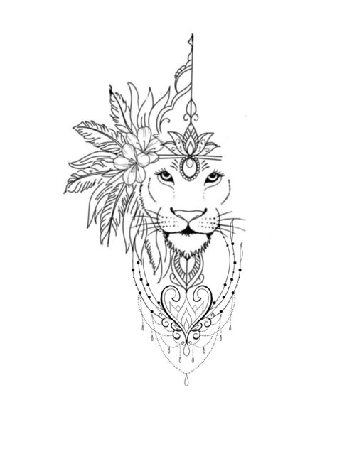 Tattoo Lion, Thigh Piece, Baby Tattoos, Animal Tattoos, Thigh High Boots, Thigh High, Pretty Things, High Boots, Tatting